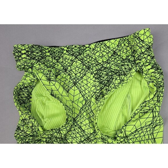 Nike Dri-Fit Men's Mesh 9" Training Athletic Shorts Sz S Geometric Yellow Black - Picture 9 of 10